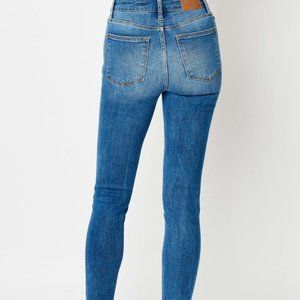 Judy Blue Full Size Cuffed Hem Skinny Jeans